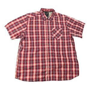 5.11 Tactical Men’s Red Plaid Short Sleeve Snap Shirt Size-XL
